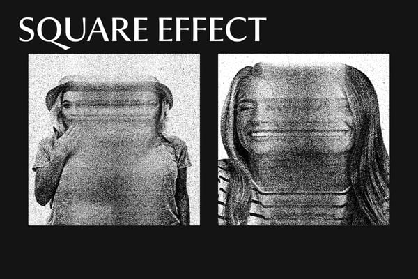 Face Scan Square And Poster Photo Effect