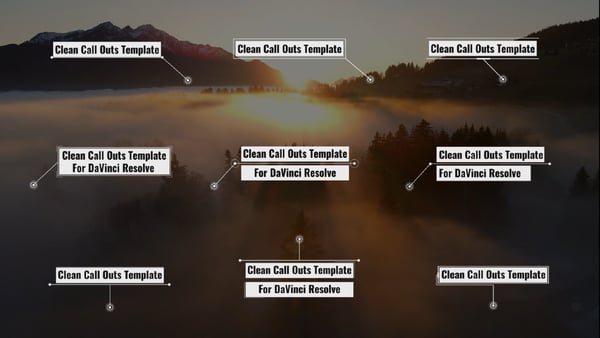 Elegant Modern Call Outs for DaVinci Resolve