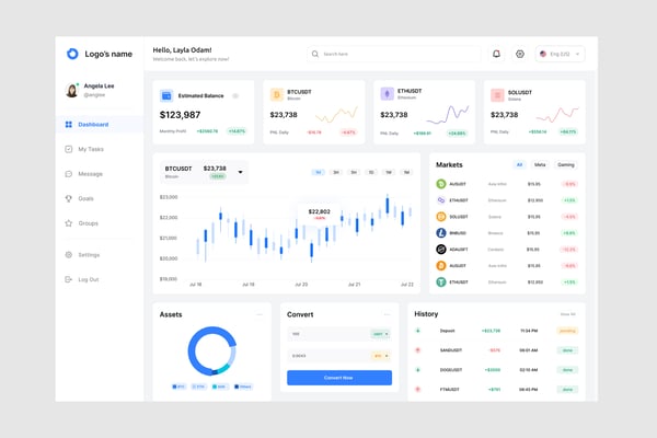 Crypto Dashboard UI Kit