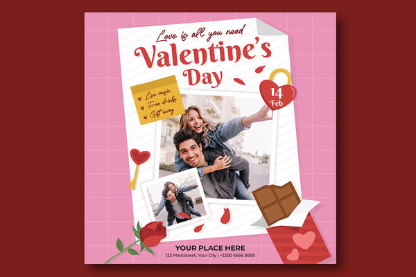 Valentines Party Socials Media