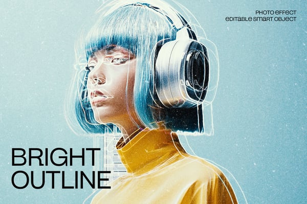 Bright Outline Photo Effect