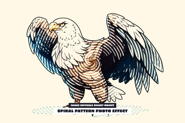 Spiral Pattern Photo Effect