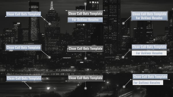 Modern Call Outs for DaVinci Resolve