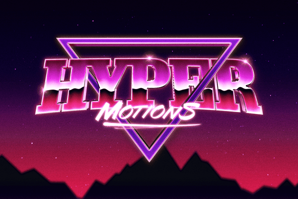 80s Metallic Text Effect