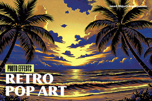 Retro Pop Art Photo Effect