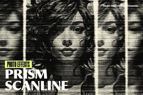Prism Scanline Photo Effect