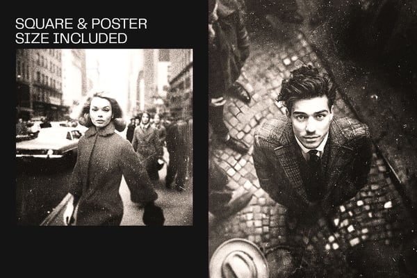 Vintage Film Square And Poster Photo Effect