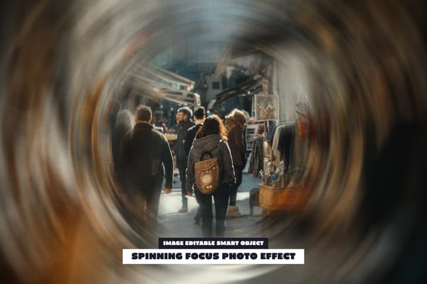 Spinning Focus Photo Effect
