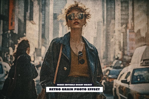Retro Grain Photo Effect
