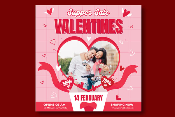 Valentines Sale Socials Media