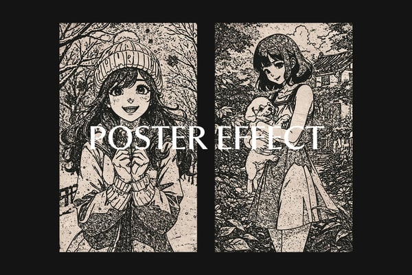 Charcoal Sketch Square And Poster Photo Effect