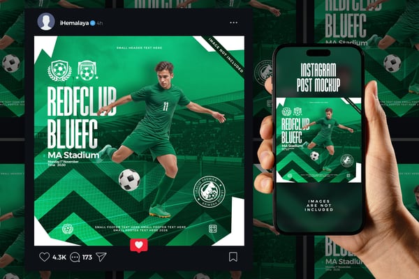 Free Social Media Instagram Post Mockup
