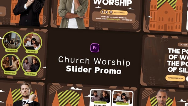 Church Worship Slider Promo MOGRT