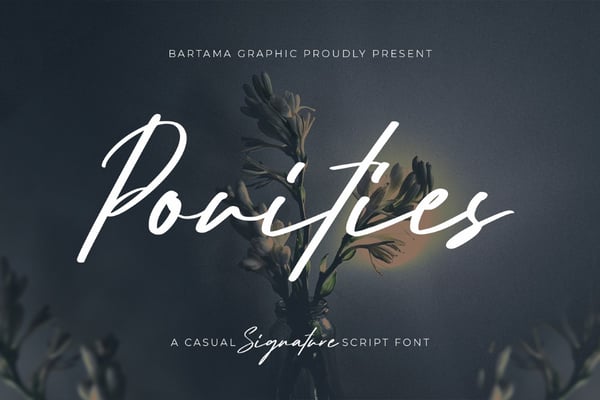Pouities - Script Font