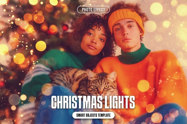 Christmas Lights Photo Effect