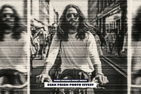 Scan Prism Photo Effect