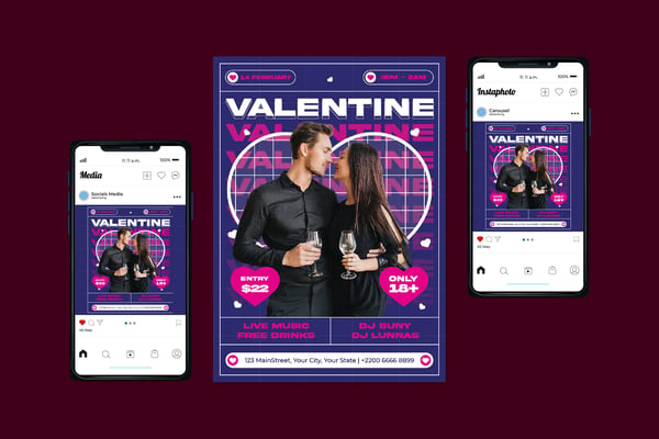 Valentines Party Flyer