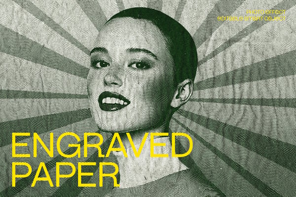 Engraved Paper Photo Effect