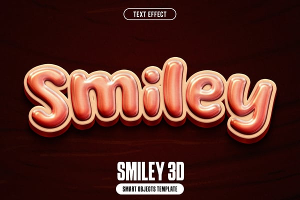 Smiley 3D Text Effect