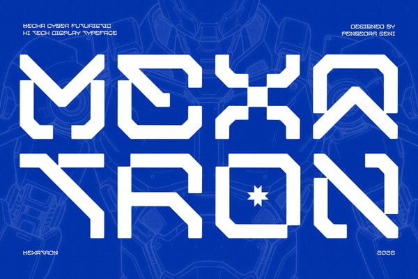 Mexatron - Sci-Fi Display Font