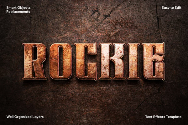 Rusty Vintage Text Effect