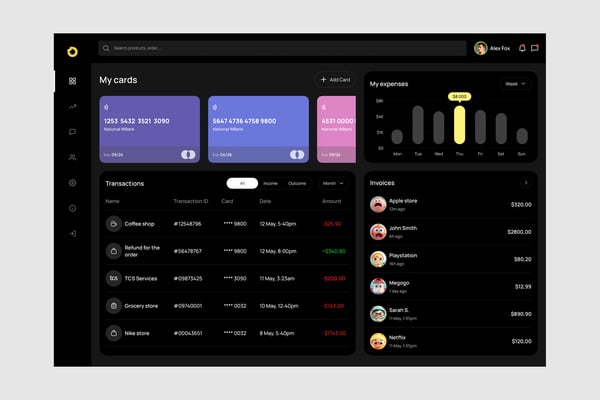 Finance Dashboard UI Kit