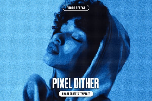 Pixel Dither Photo Effect