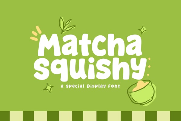 Matcha Squishy - A Fun & Cozy Font