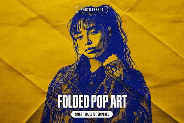 Folded Pop Art Photo Effect