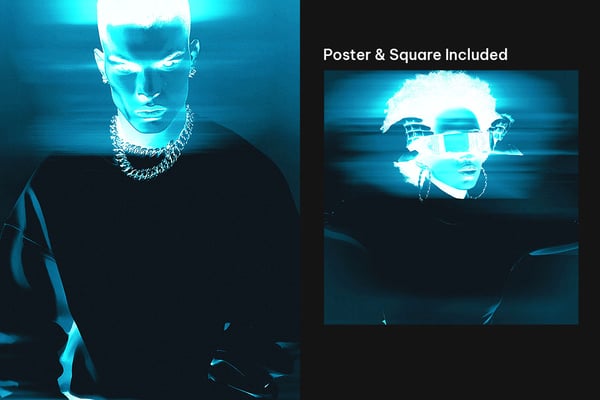 X-Ray Square And Poster Photo Effect