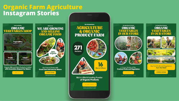 Organic Farm Agriculture Instagram Stories
