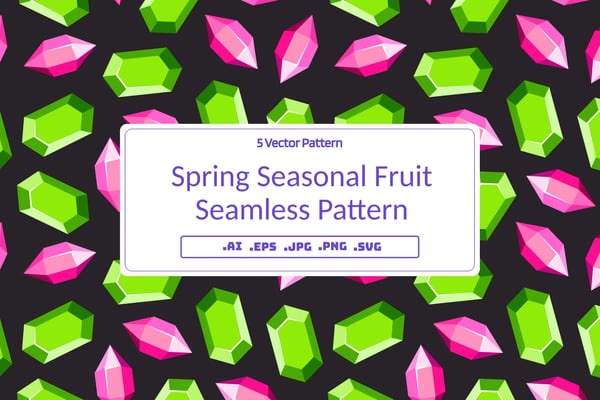 Gems Stone Seamless Pattern