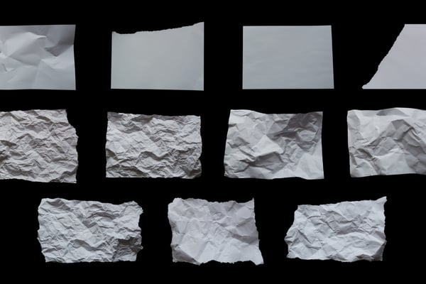 Wrinkled White Paper Pack 1