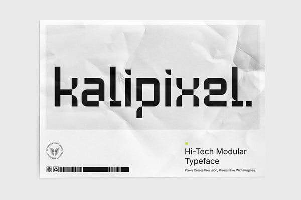 Kalipixel – Futuristic Typeface