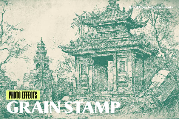 Grain Stamp Photo Effect