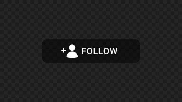 Free Transparent Follow Button Notification Social Media alpha channel