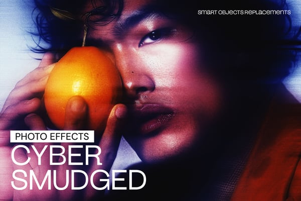 Cyber Smudged Photo Effect