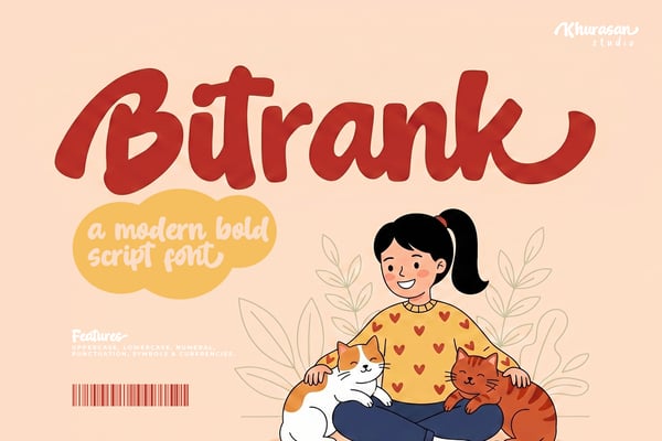 Bitrank - A Modern Script Signature Font