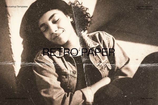 Retro Paper Photo Effect