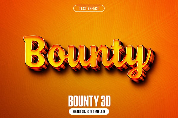 Bounty 3D Text Effect