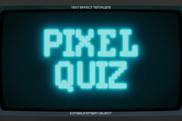CRT Screen Text Effect