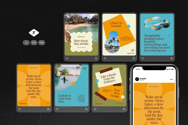 Resort Stay - Instagram Post Template