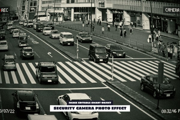 Security Camera Photo Effect