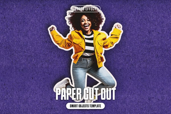 Paper Cut Out Photo Effect