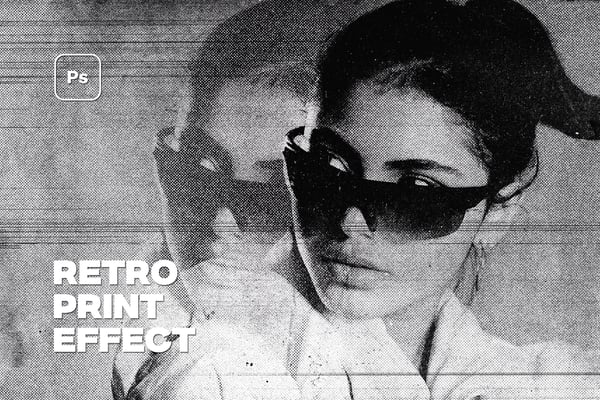 Retro Print Photo Effect