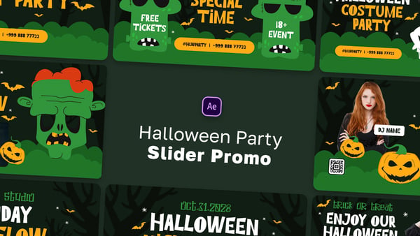 Halloween Party Slider Promo