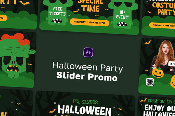 Halloween Party Slider Promo