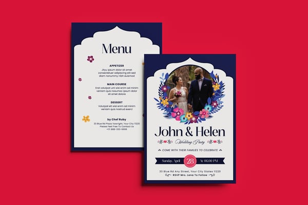 Fancy Wedding Invitation Template