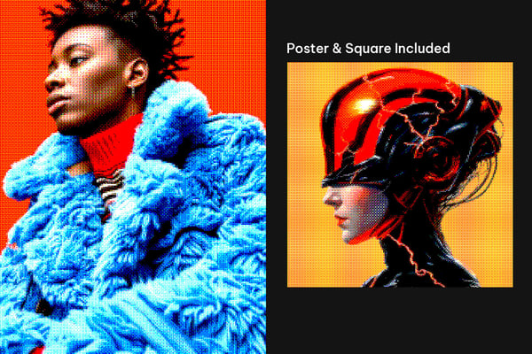 Bitmap Square And Poster Photo Effect