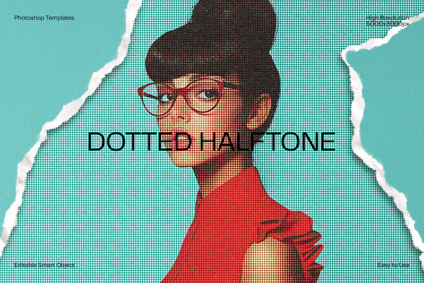 Dotted Halftone Photo Effect
